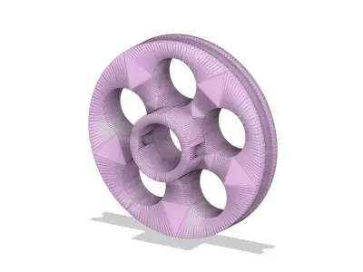2 Inch Pulley for 3mm Round Belt 3D print model