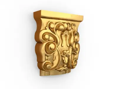 Classic carved decor ornament 475 3D print model
