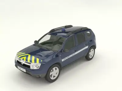 Gendarmerie Dacia Duster 3D model