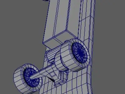 skateboard with wheels Free 3D model