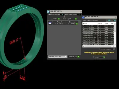 Jewelry Ring  3D print model 2