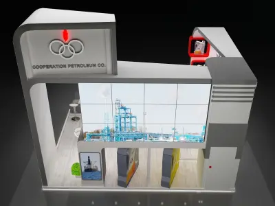 Booth Exhibition Stand a229d 3D model