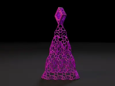 Christmas tree bell decor 3D print model