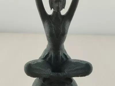 Meditative Yoga Woman 3D Model 3D print model