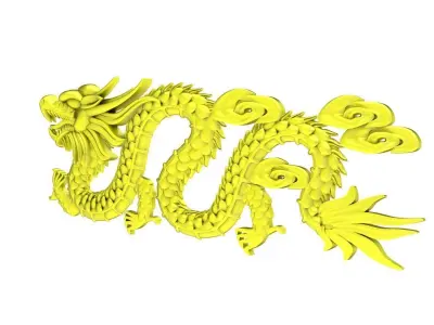 Luxury Chinese Dragon Pendant Jewelry 4781 3D print model