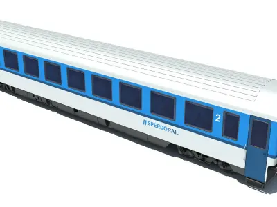 Passenger Car V12 3D model
