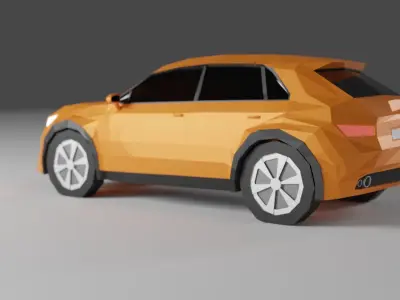 Low Poly Car Low-poly 3D model shop