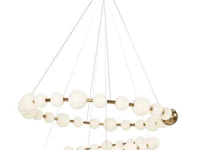 Acrylic Pearls 1 Chandelier set 3D model