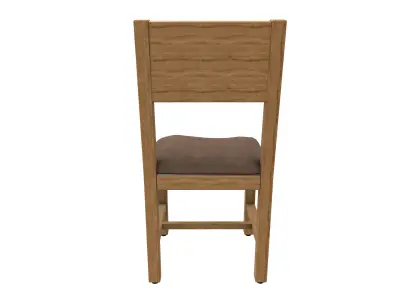 Single Wooden Chair 3D Model VR Low-poly 3D model