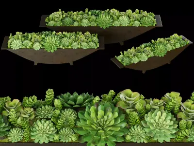 Rh Cast metal trough 3D model