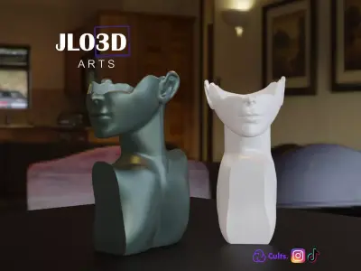 Female Figure Vase 3D print model