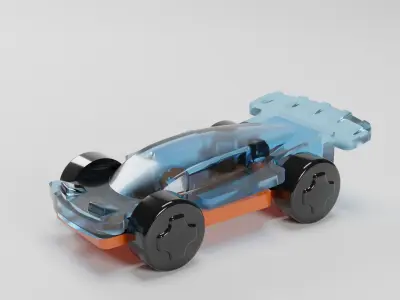 Plastic Toy Cars 3D model
