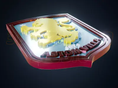 Aston Villa FC logo - Cinematic - 3D print 3D model
