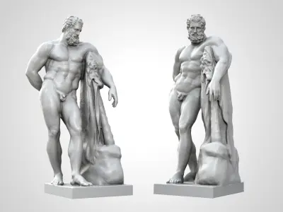 Farnese Hercules Statue 3D print model