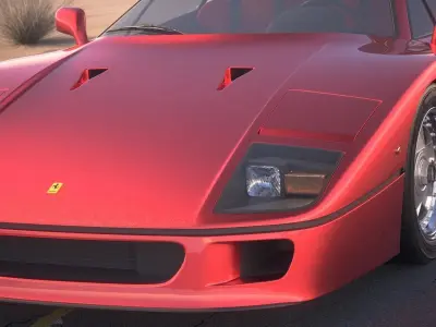 Ferrari F40 1987 3D model