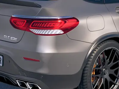 Mercedes-Benz GLC63 S AMG Coupe 2020 3D model