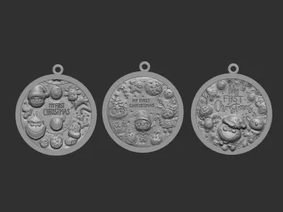 first christmas decor 3D print model