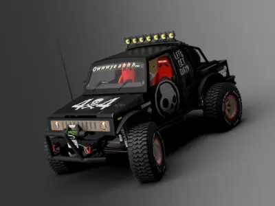 Extreme suzuki samurai 3D model