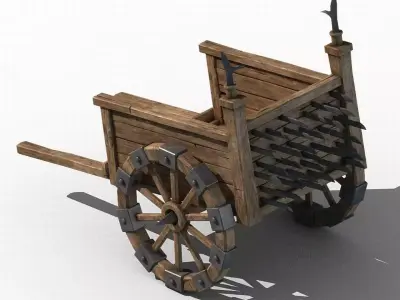 Barracks - War - Car 01 3D model
