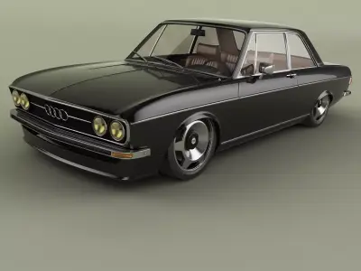 Audi 100 C1 1973 3D model