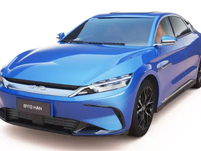 2024 BYD HAN EV With Interior 3D model