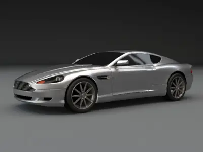 Aston Martin DB 9 restyled coupe car 3D model
