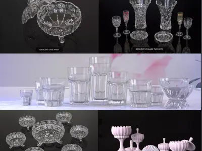 decorative 007 3D Model Collection