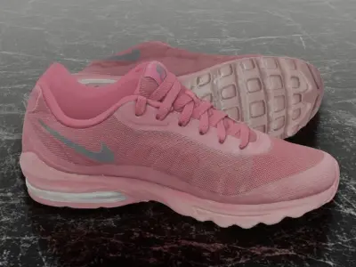 NIKE AIR - PINK 3D SHOES 3D model