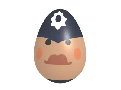 Easter Eggs kit  - volume 1 Low-poly 3D model