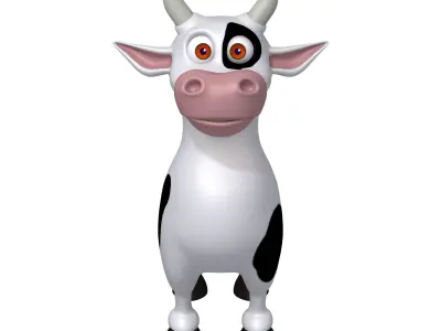 Cow Cartoon 3D model