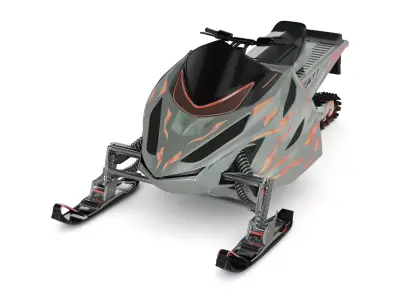 Ice Racing Vehicle 3D model