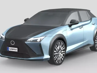 Lexus RZ 450e 2023 Low-poly 3D model