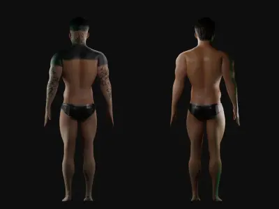 X2 MALE AVATAR BASED IN AVATURN - S Y - edition FREE CHARACTER Free low-poly 3D model