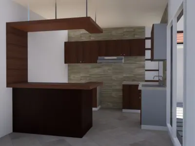 Modern House Mod Peninsula Casa Moderna 3D model