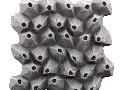 Panel hole coral n1 3D model