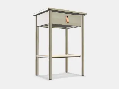 BJORKSNAS Bedside table 1 Low-poly 3D model
