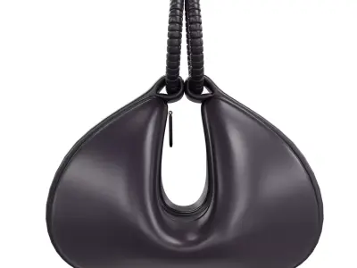 Night Shade Leather Medium Cleo HandBag Low-poly 3D model