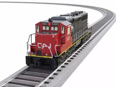Model Train Collection cnl car 3D model