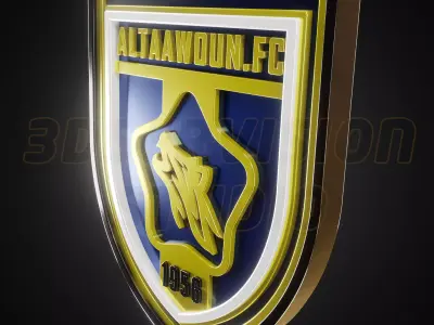 Al Taawoun logo - Cinematic - 3D print 3D model