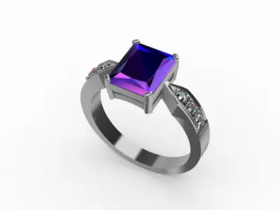 ANEL COM PEDRA  3D model