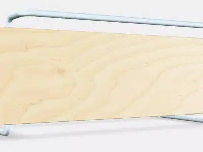 SPORTSLIG Wall shelf for trophies Low-poly 3D model