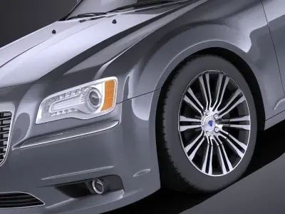 Lancia Thema 2015 VRAY 3D model