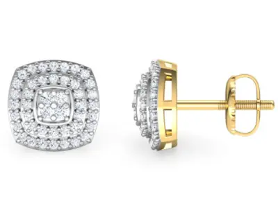 Women Diamond Earrings 3D print model 82