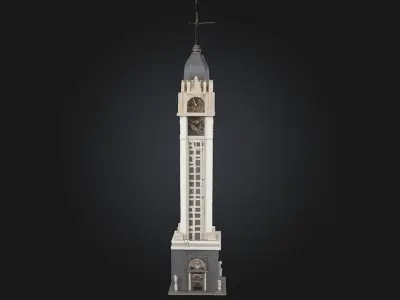 Lego Clock Tower Model  A Playful Tribute to Time and Creativity 3D model