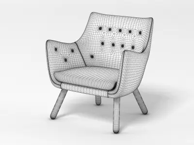 Finn Juhl Poet Chair 3D model