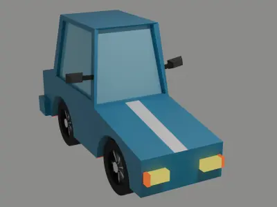 Low-Poly Car Low-poly 3D model by jothisoruban-mac
