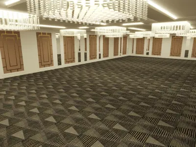 Hotel Ballroom  and Convention Center 3D model