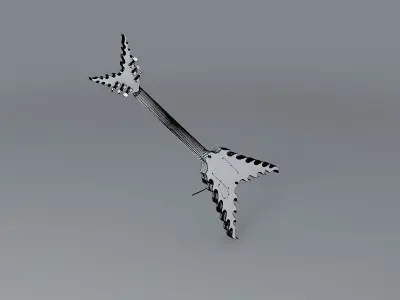 Sands V Flame guitar Free 3D model