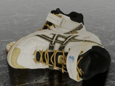 ASICS 3D SHOES - HIGH Low-poly 3D model