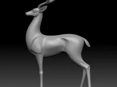 Deer ornaments porch ornaments 3D model